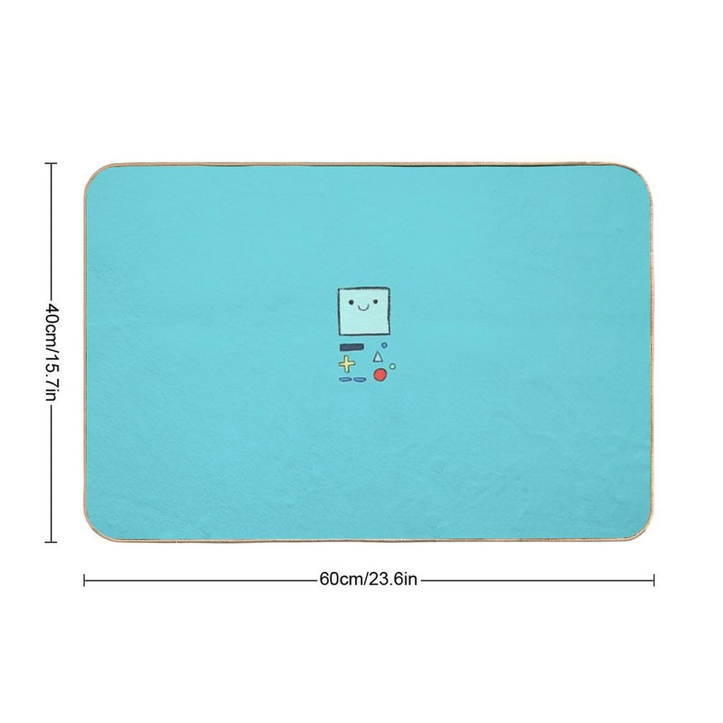 Cute, Handdrawn BMO  High-Traffic Bath Mat