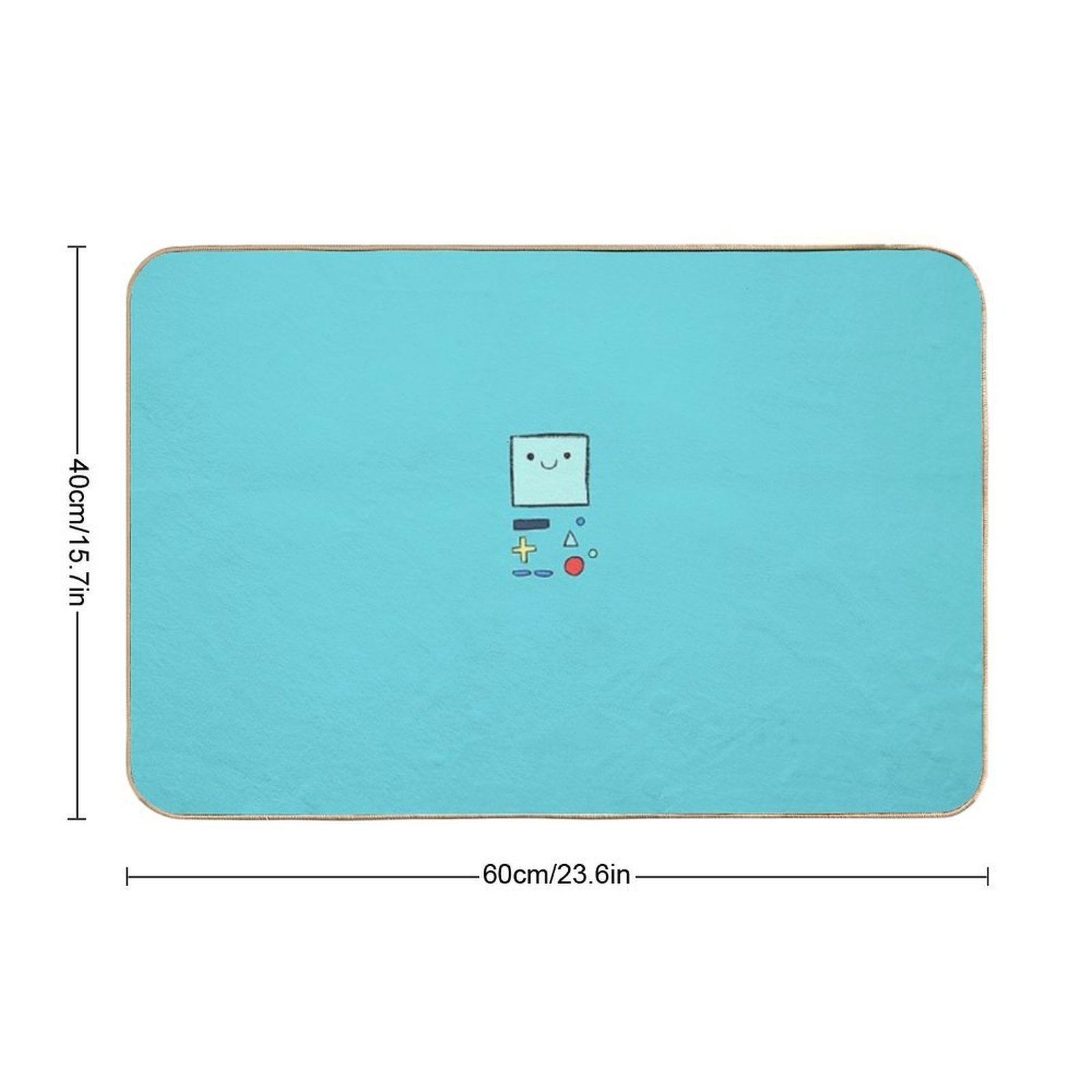 Cute, Handdrawn BMO  High-Traffic Bath Mat