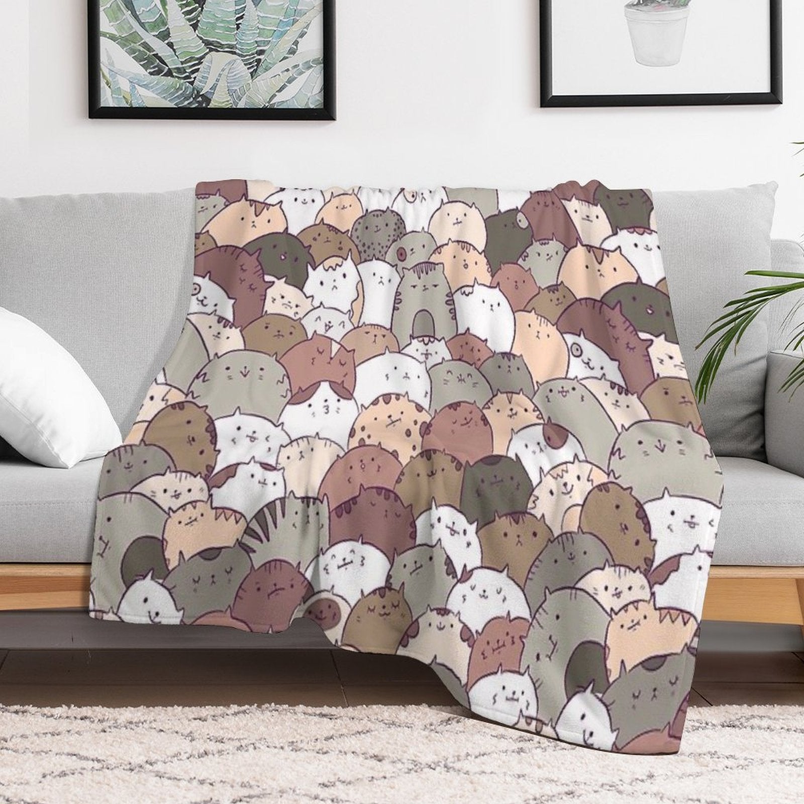Lots of Cats Premium Throw Blanket