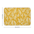 Cute Branches - Yellow Ochre  Absorbent Bath Mat
