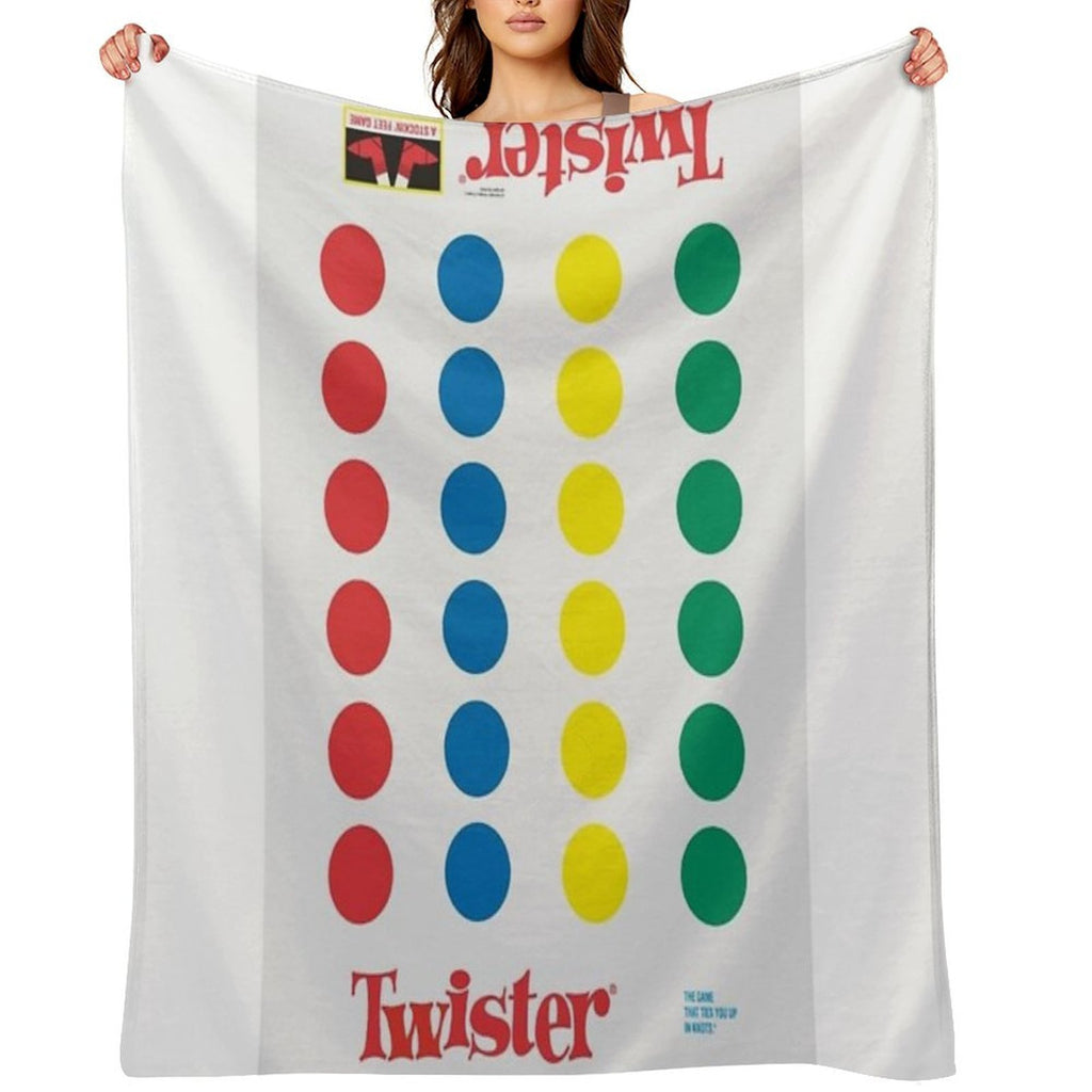 The Twister Game Blanket Eco-conscious Throw Blanket
