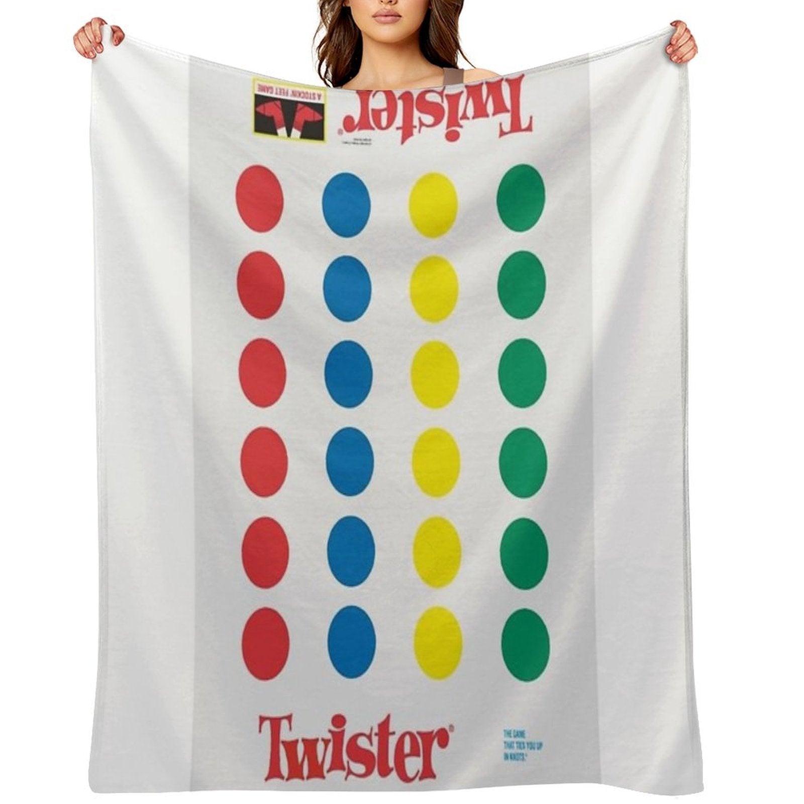 The Twister Game Blanket Eco-conscious Throw Blanket