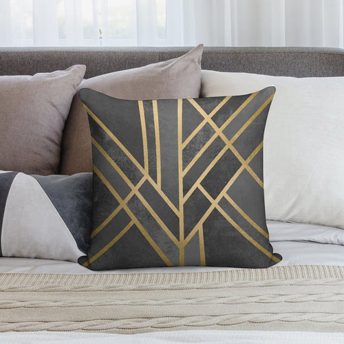 Art Deco Geometry 1 Soft Anti-Pilling Throw Pillow