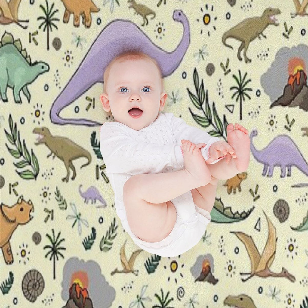 Dinosaurs! Eco-conscious Throw Blanket