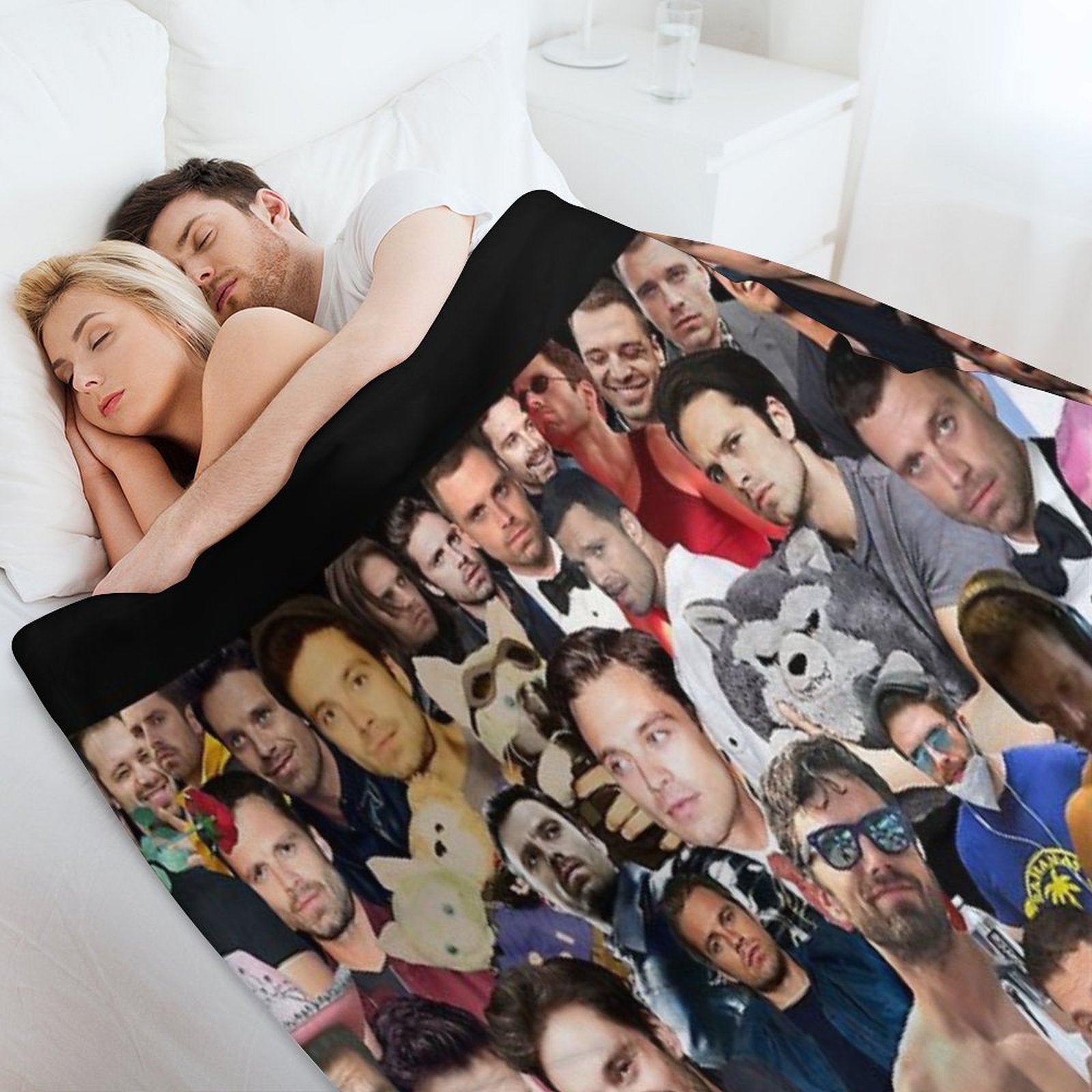 Sebby Collage Multi-functional Throw Blanket