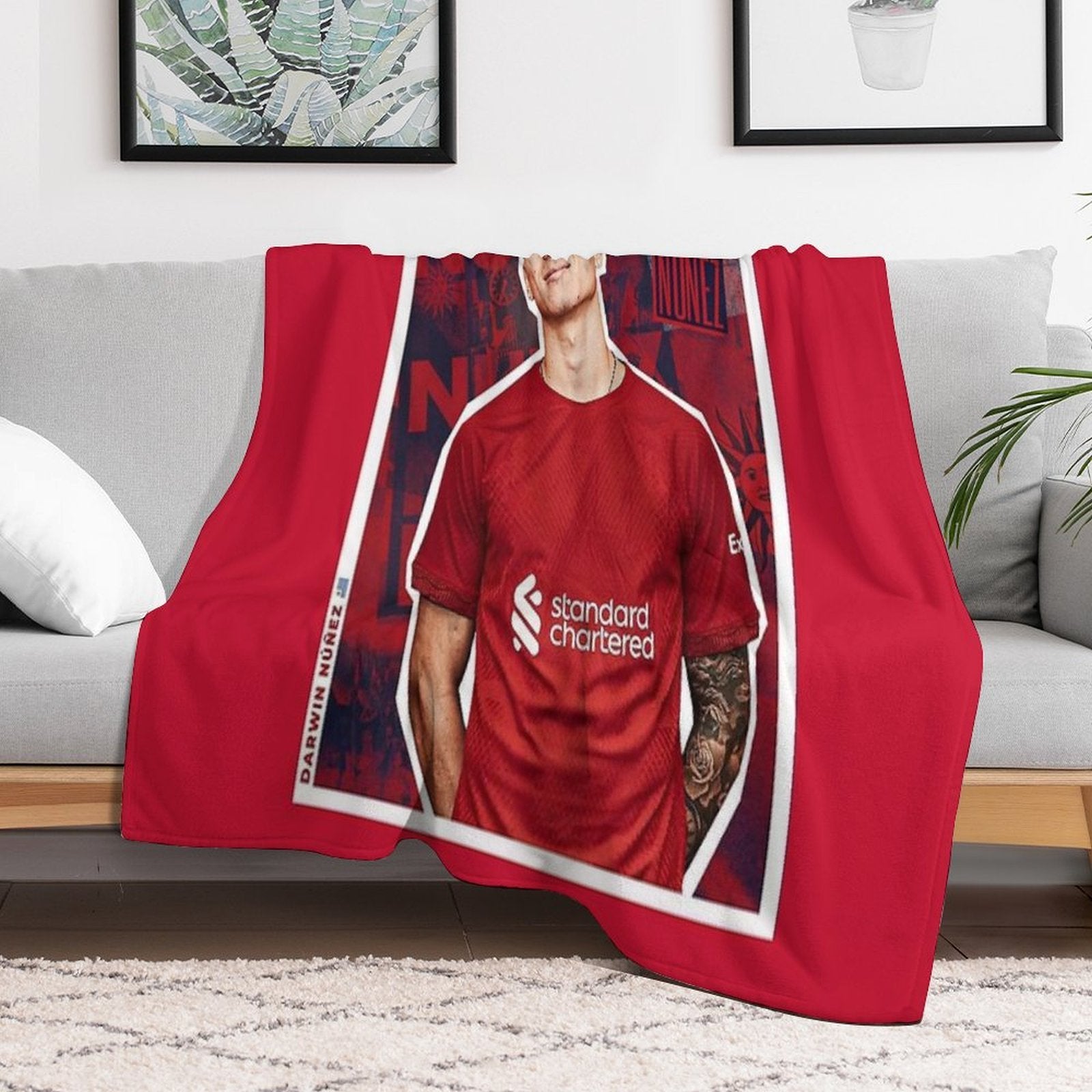 Darwin Nunez 27 Durable Throw Blanket