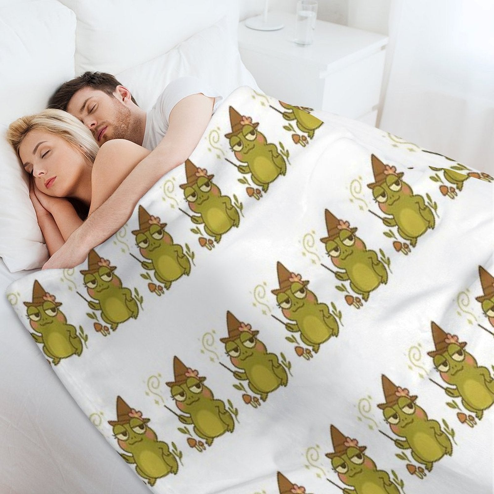 Twigs Frog Compact Throw Blanket