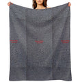 Warning  Hot Man Sustainable Throw Blanket