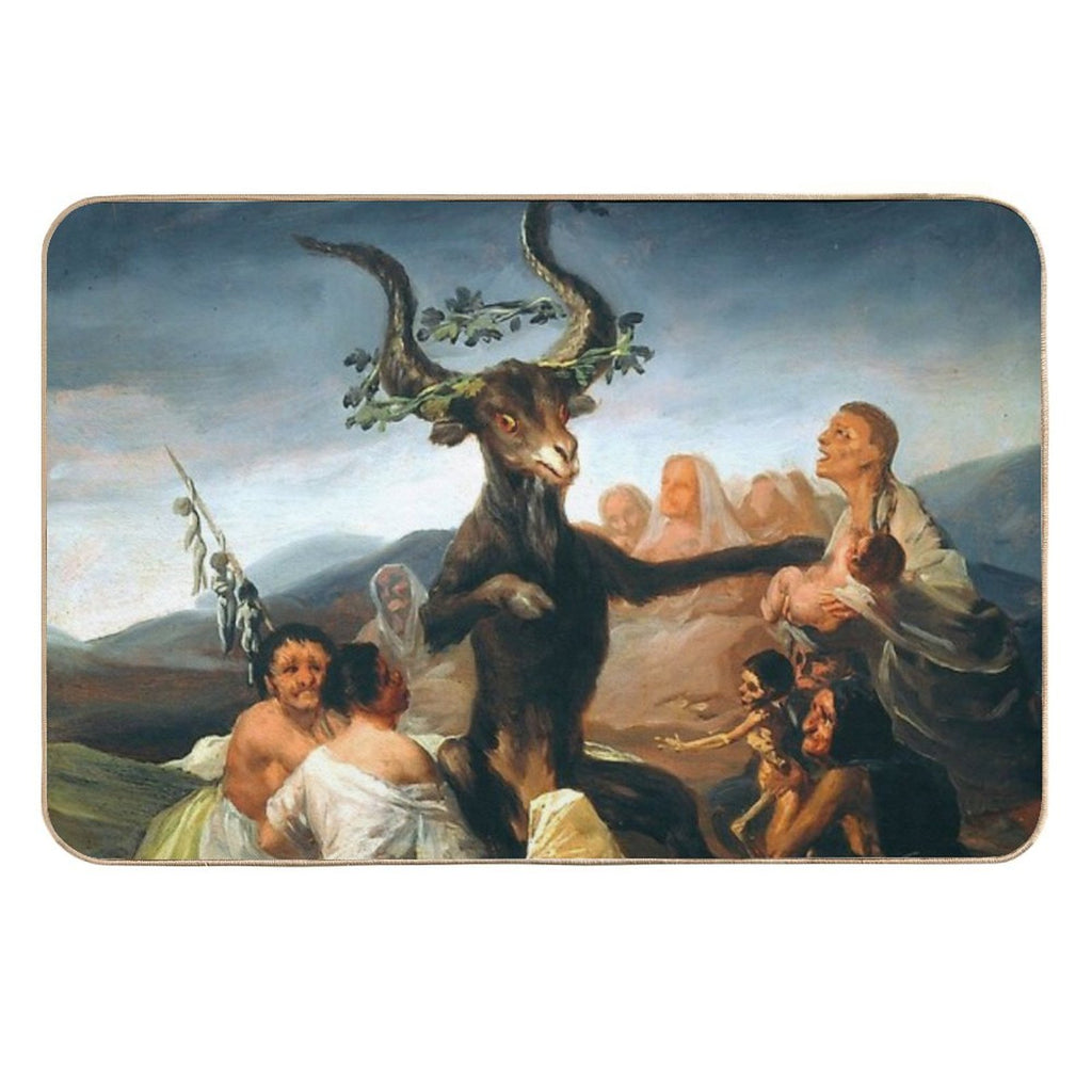 Francisco Goya The Sabbath of Witches  Long-Lasting Bath Mat