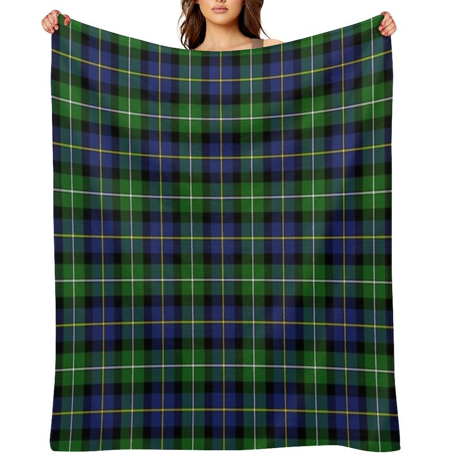 MCCORMICK Tartan  Irish Family Name, Ancestral Tartan Design Shrink-resistant Throw Blanket