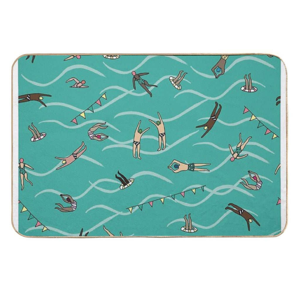 Sunday Swim  Stain-Proof Bath Mat