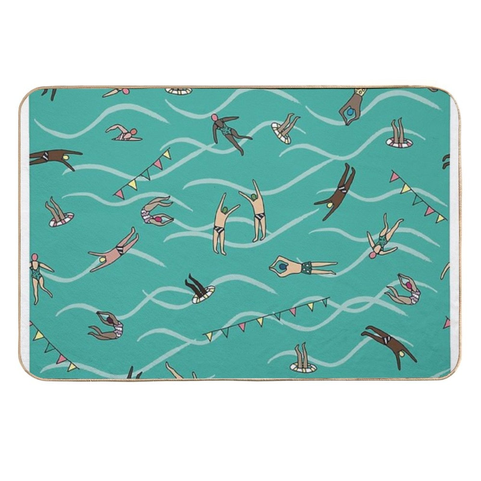 Sunday Swim  Stain-Proof Bath Mat