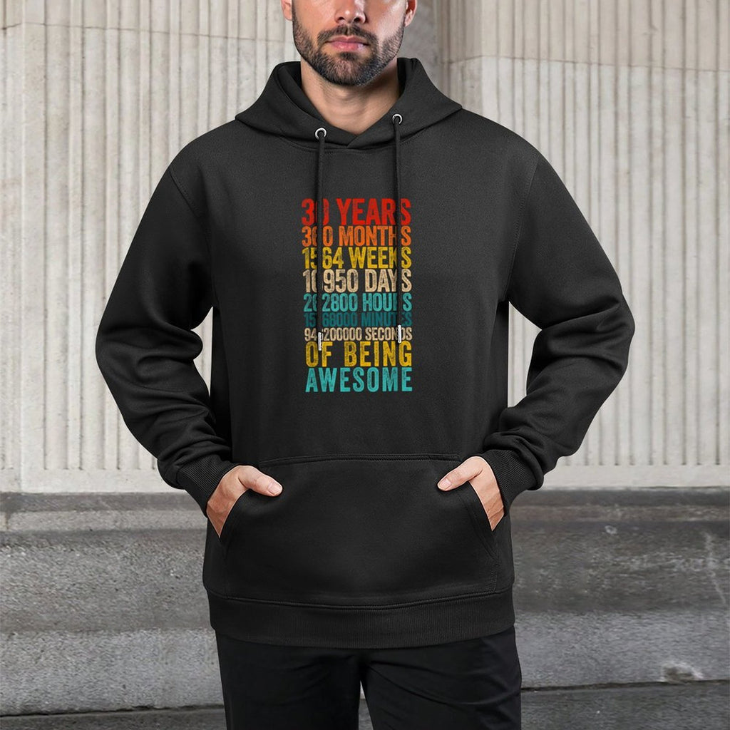 Funny 30th Birthday Old Meter Funny 30 Year Old Gifts Durable Construction Hoodie