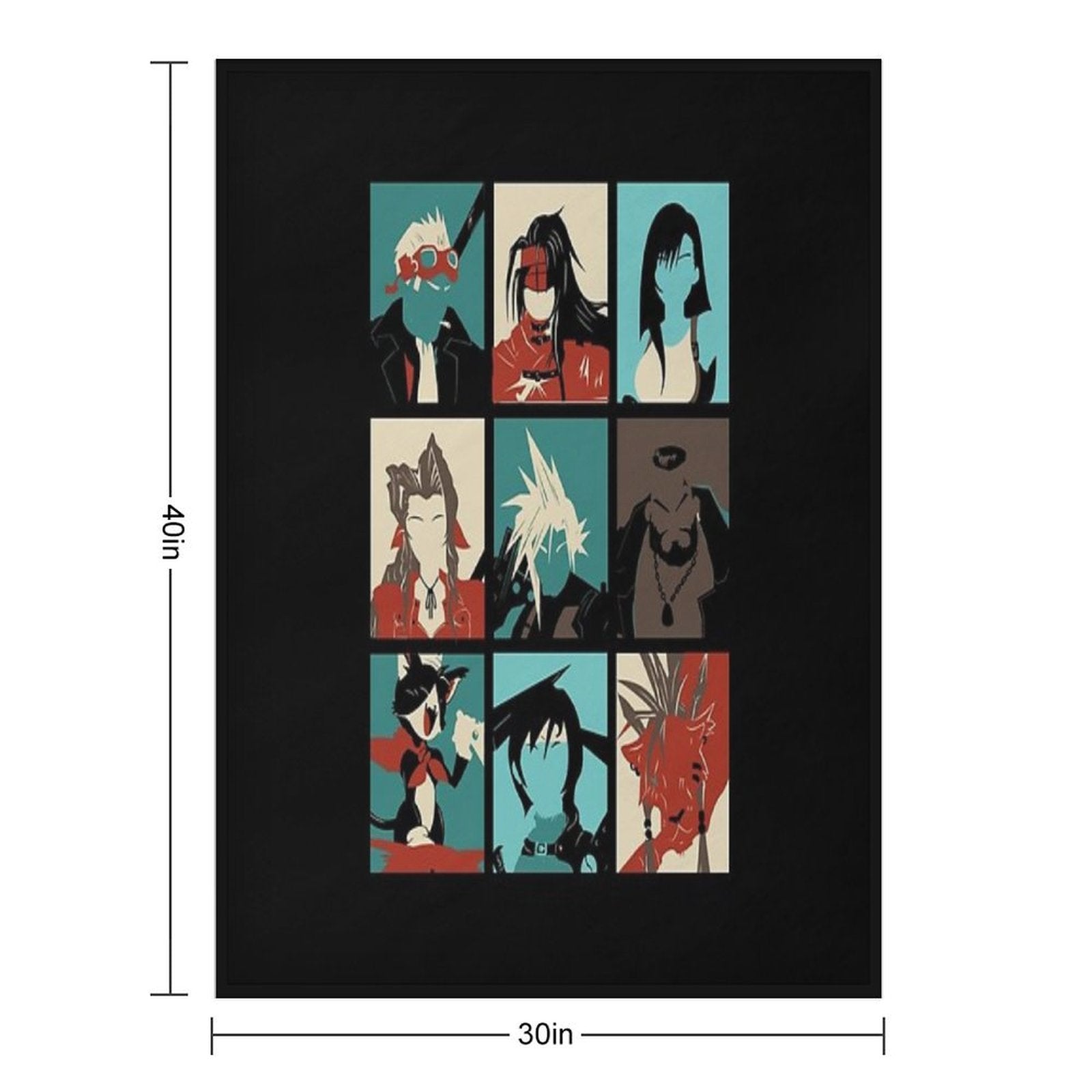 Fantasy Final Seven All-season Throw Blanket