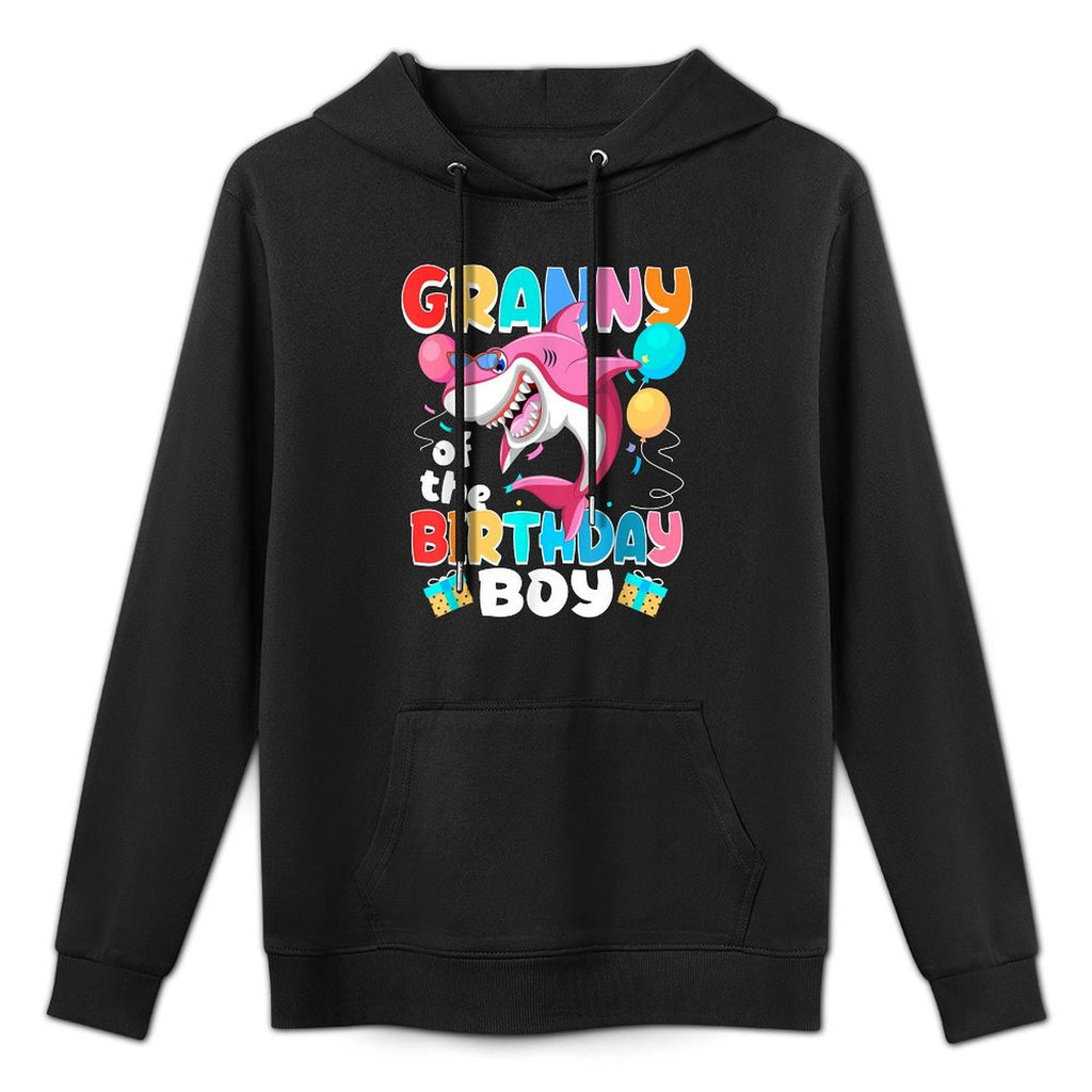 Granny of The Birthday Boy Family Matching Party Shark Moisture-Wicking Hoodie