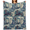 Maniak Spray Cap Angel Patterned Print Premium Throw Blanket