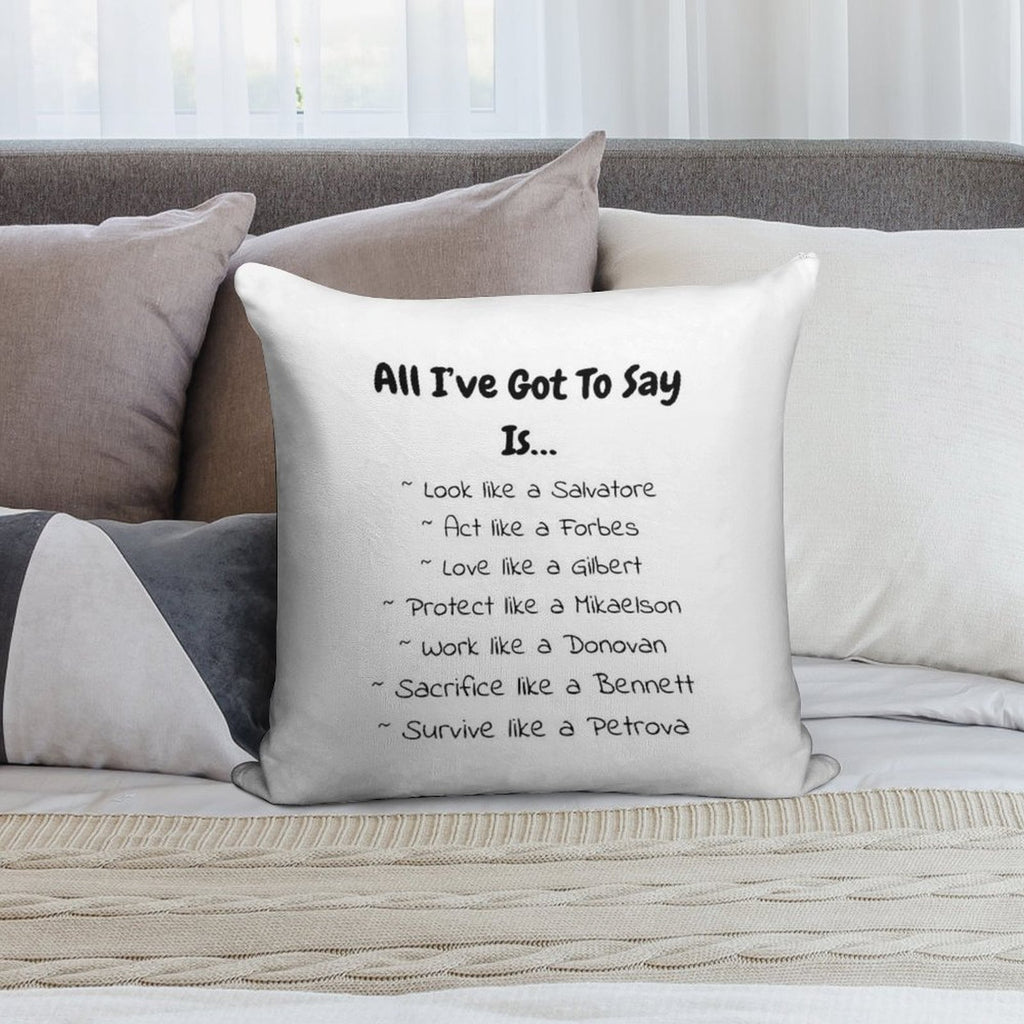 T-shirts, Graphic T-shirts, Phone Cases, Pillows, Notebooks, And Journals Inspired by The Originals And Vampire Diaries Soft Warmth Comfort Throw Pillow
