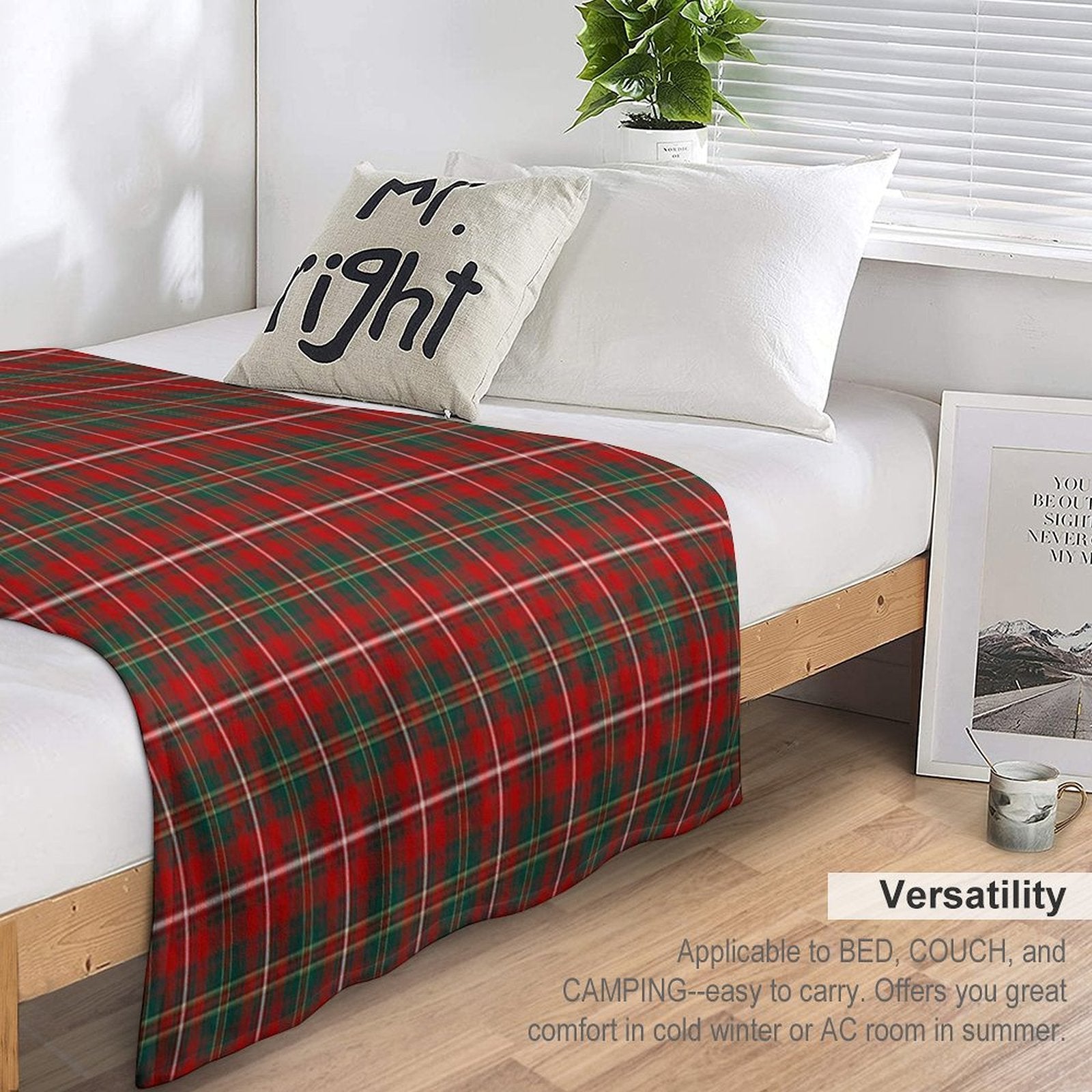 Clan Hay Tartan Comfort Throw Blanket