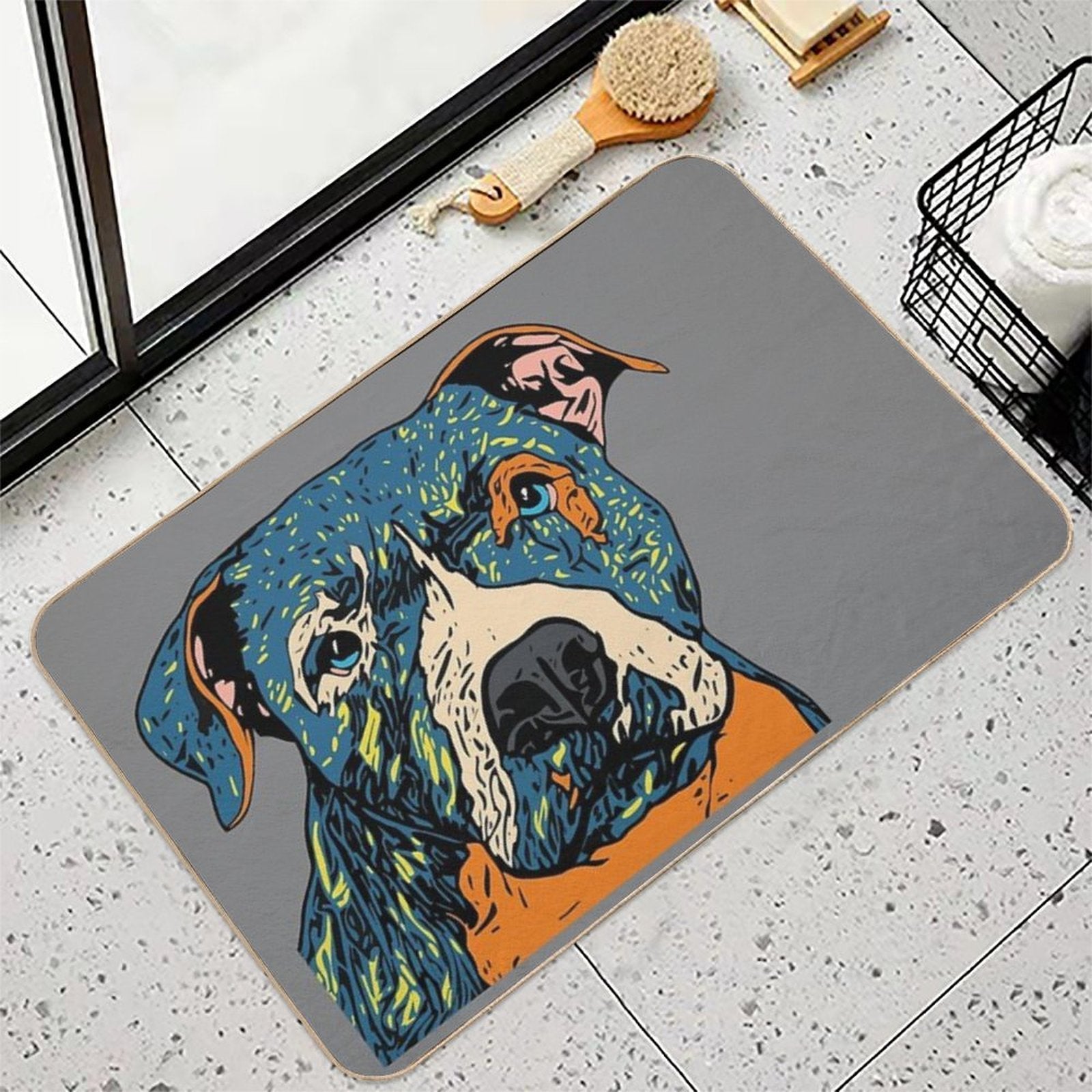 BlueStaff  Stain-Proof Bath Mat