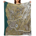 COD WARZONE MAP Plush Throw Blanket