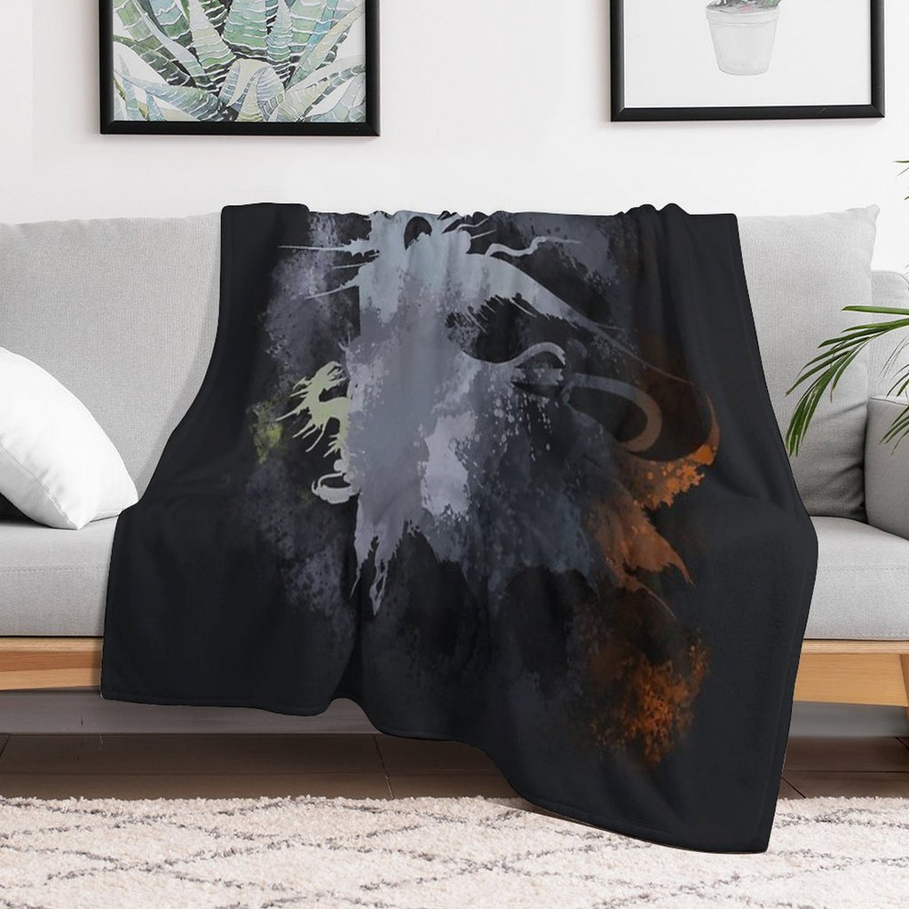 Final Fantasy XV Logo Plush Throw Blanket