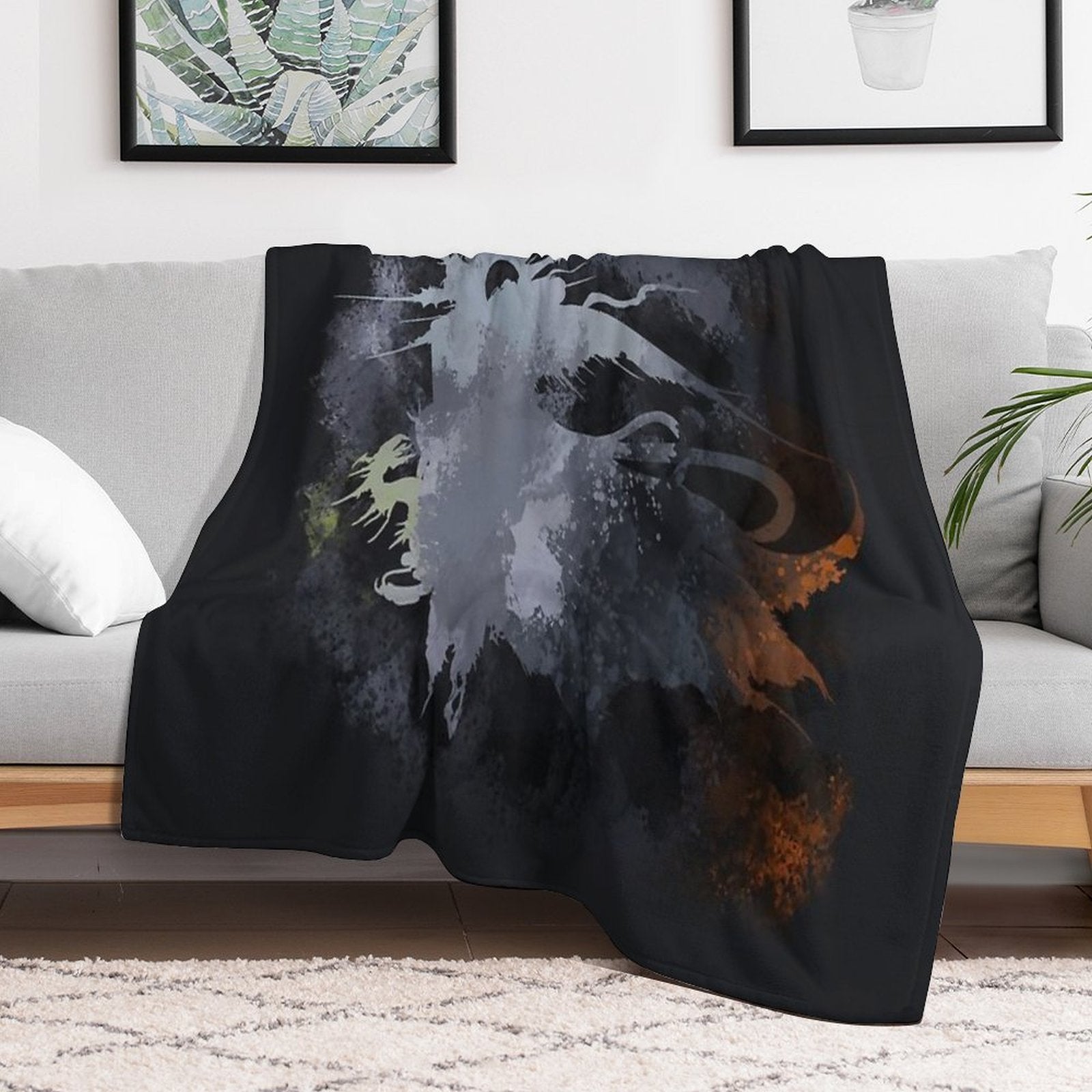 Final Fantasy XV Logo Plush Throw Blanket