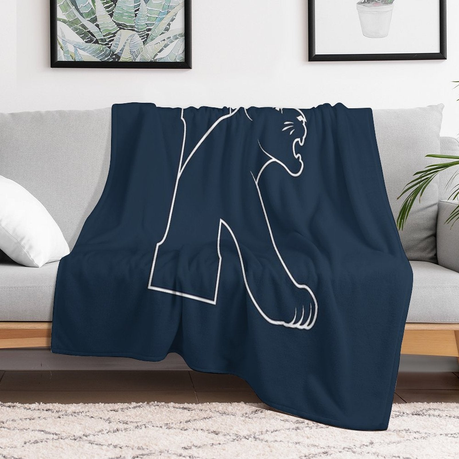 Kean Cougars Anti-pilling Throw Blanket