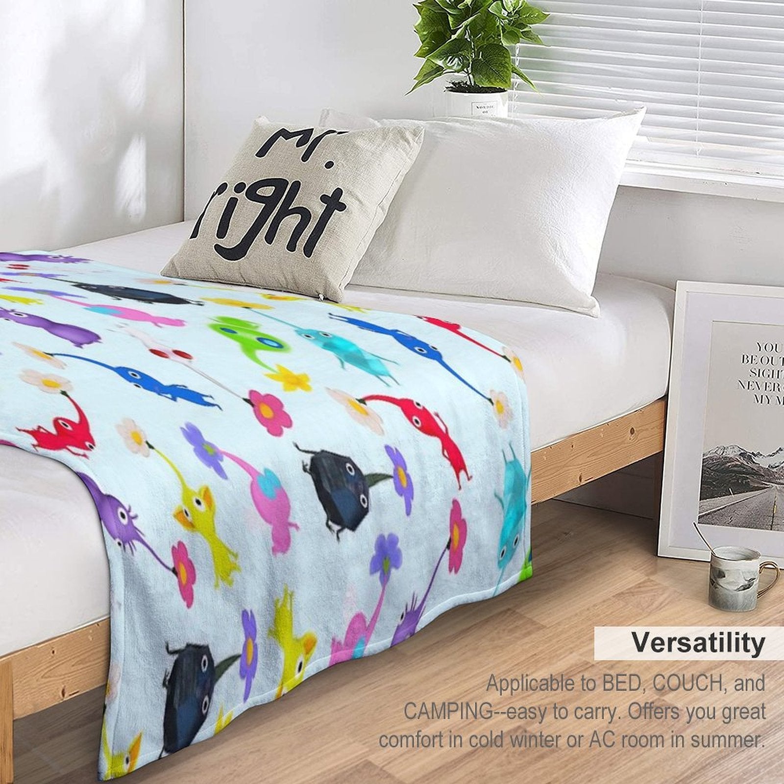 ALL Pikmin Velvety-soft Throw Blanket