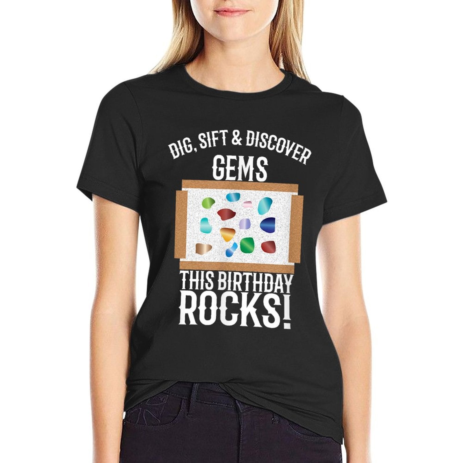 Gem Rock Mining Birthday Party  Soft T-Shirt
