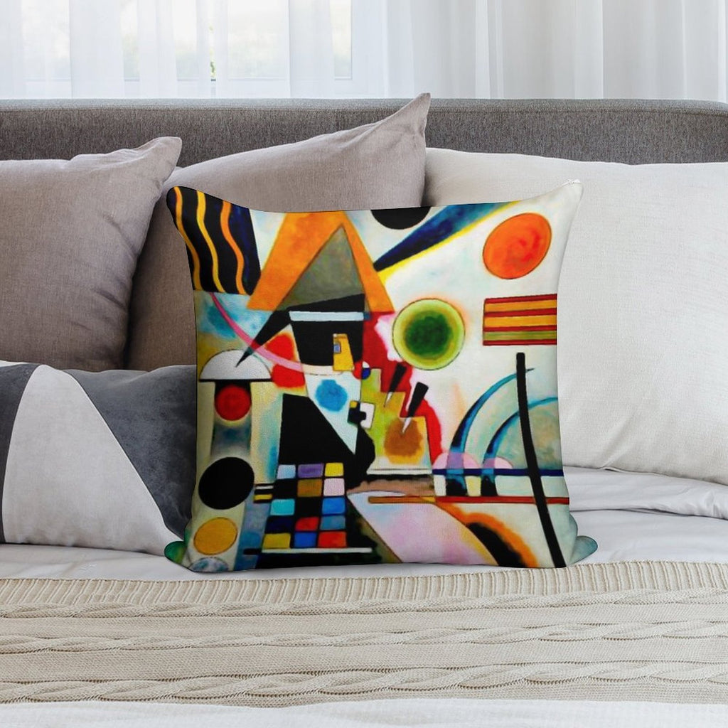Kandinsky - Swinging Soft Anti-Pilling Throw Pillow