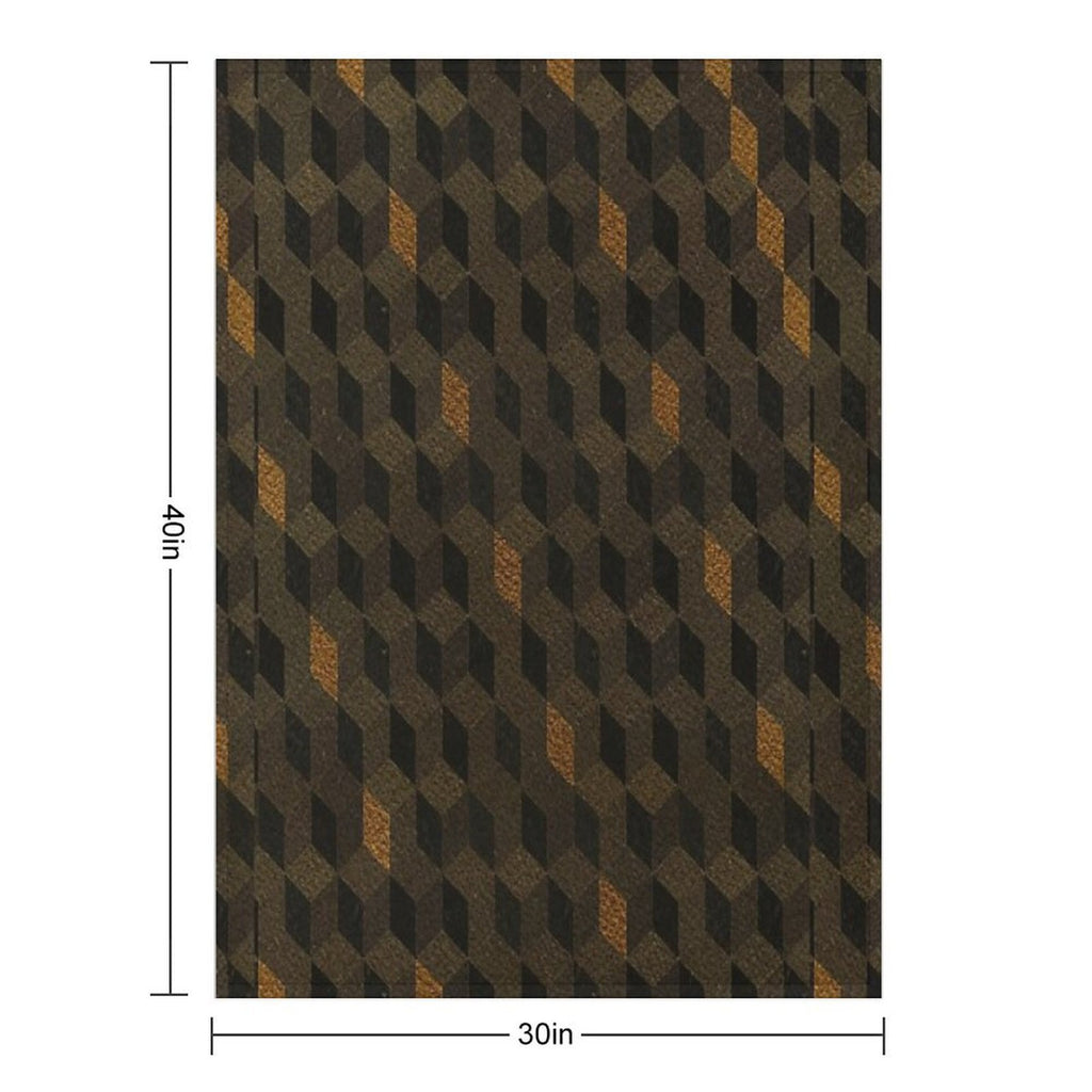 Art with Geometric Figures And Real Paper Texture 4 Gift-ready Throw Blanket