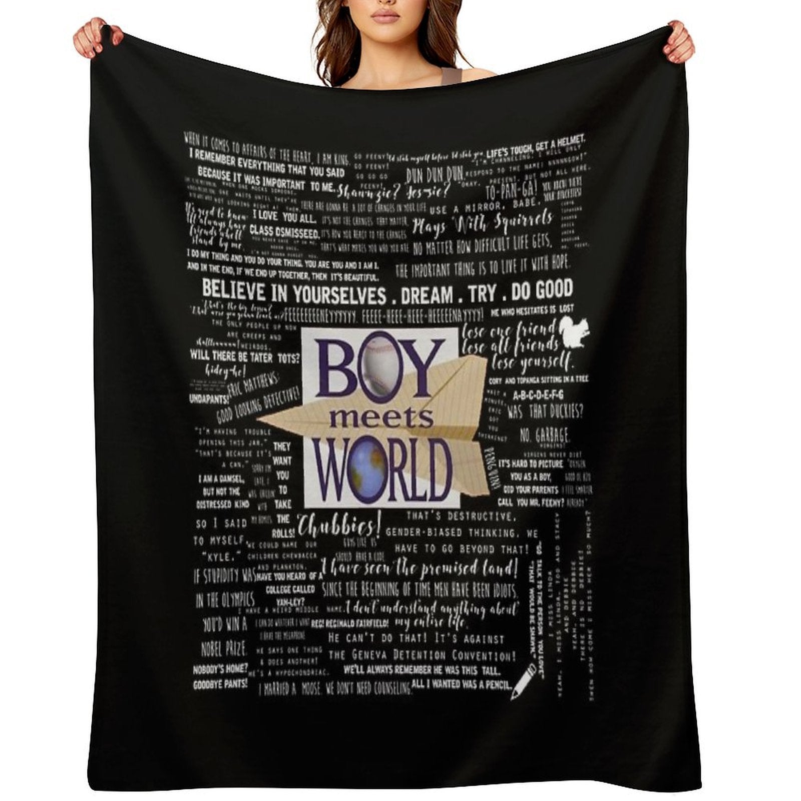 Boy Meets World Memorable Quotes Lightweight Throw Blanket