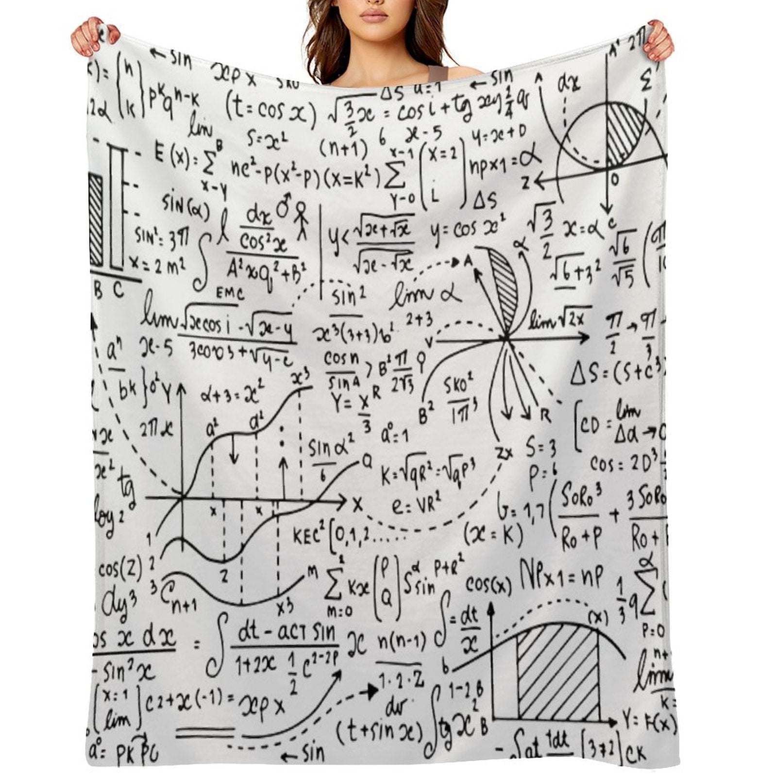 Math Equations And Mathematical Patterns Versatility Throw Blanket