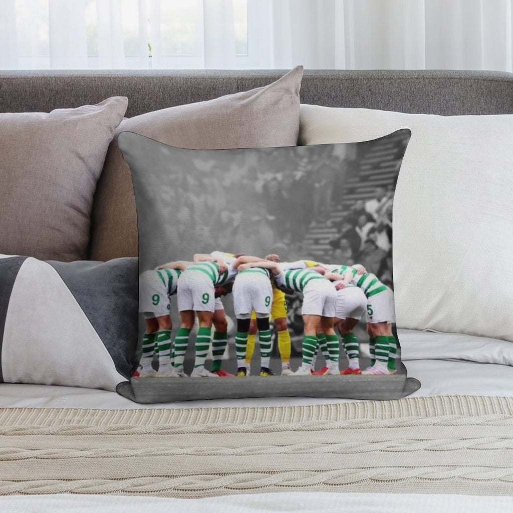 Celtic Fc Huddle Soft Style Accent Throw Pillow