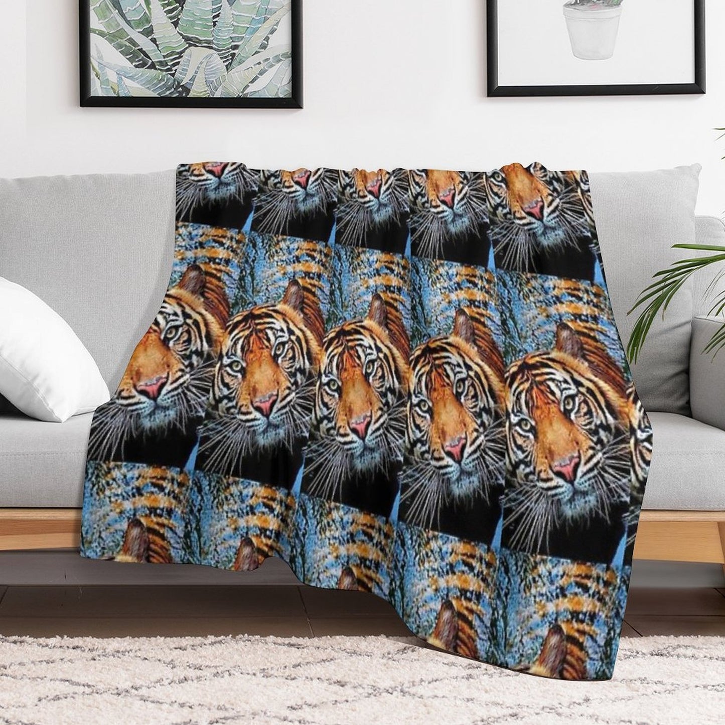 Beautiful Tigers Taking A Bathe in The Cool White Waters Are Absolutely Amazing Shrink-resistant Throw Blanket