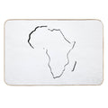 Africa, Outline Silhouette  High-Traffic Bath Mat