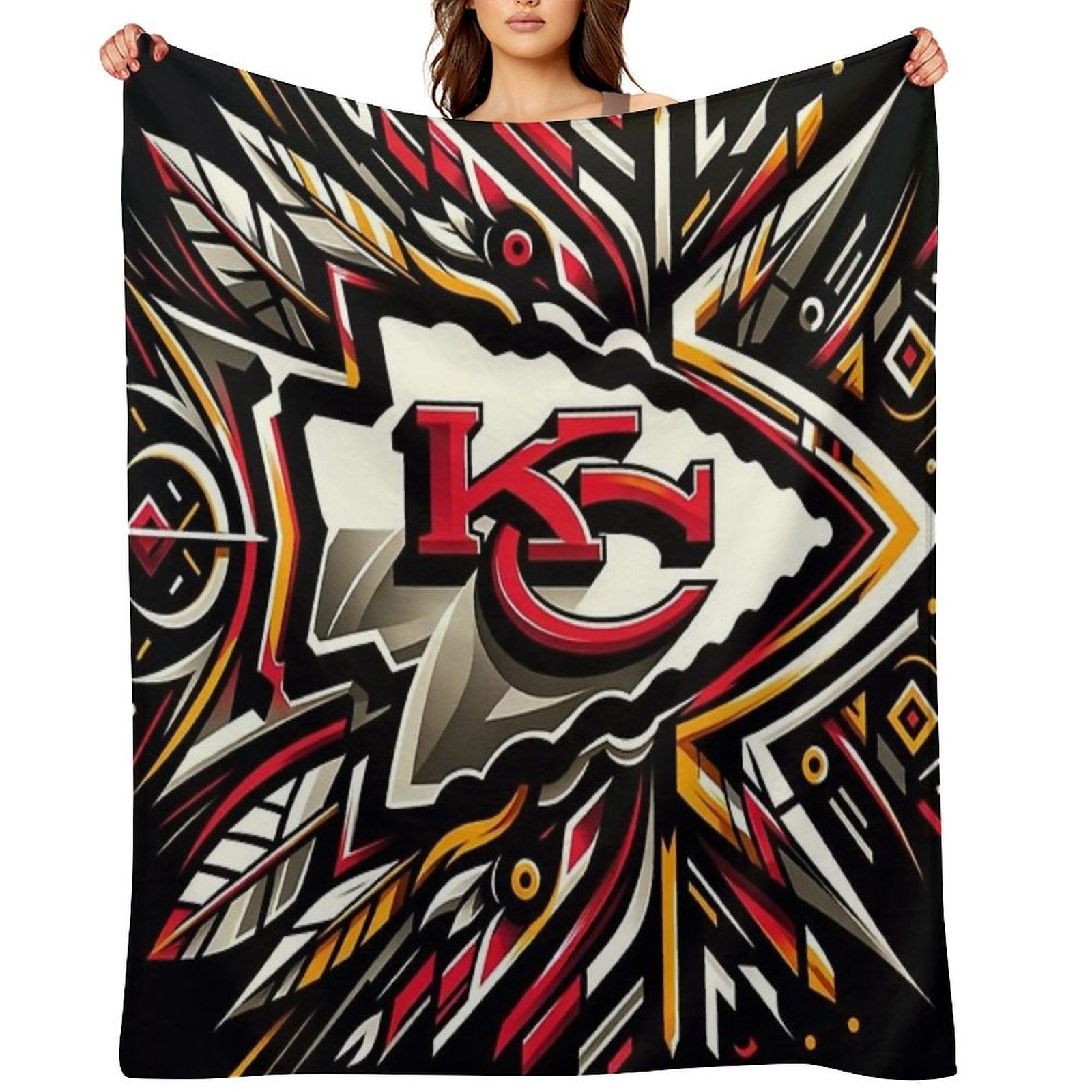 Chiefs Football Shrink-resistant Throw Blanket