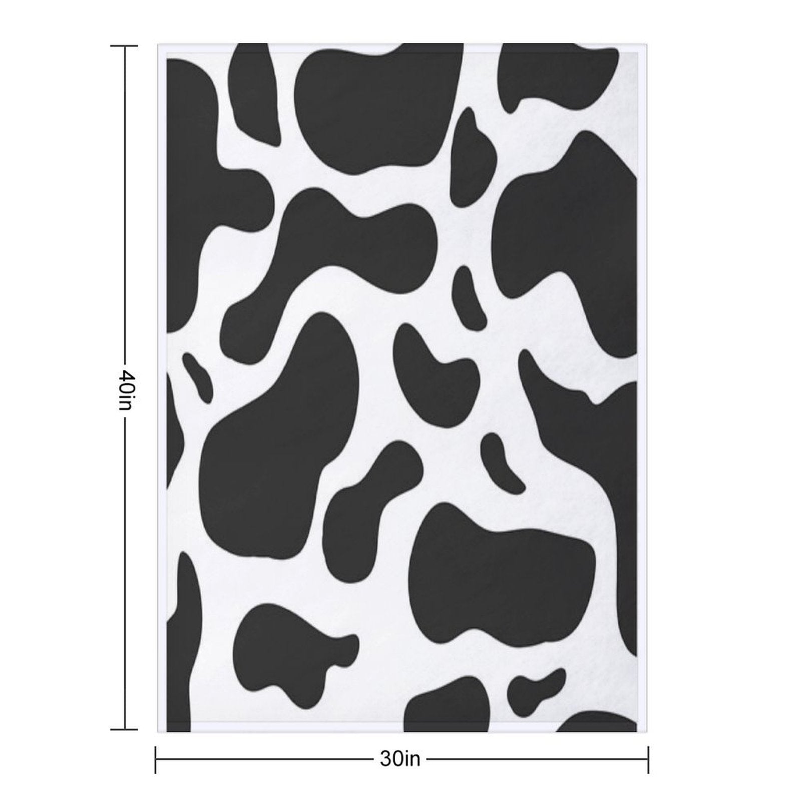 Cow Pattern Plush Throw Blanket