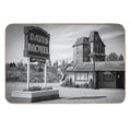 Motel Spooky Psycho Norman Vintage Antique Still Print  Eco-Friendly Bath Mat