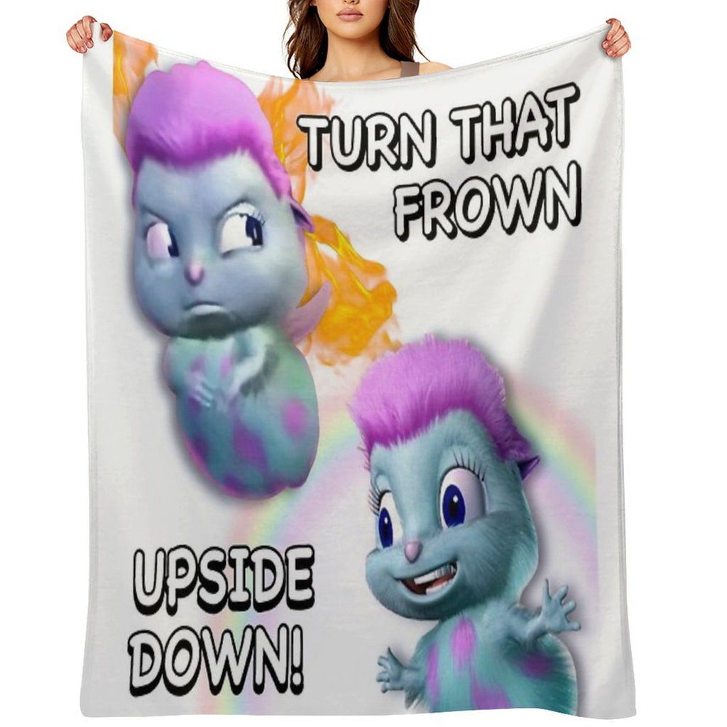Bibble Everyday Motivational Message Eco-conscious Throw Blanket