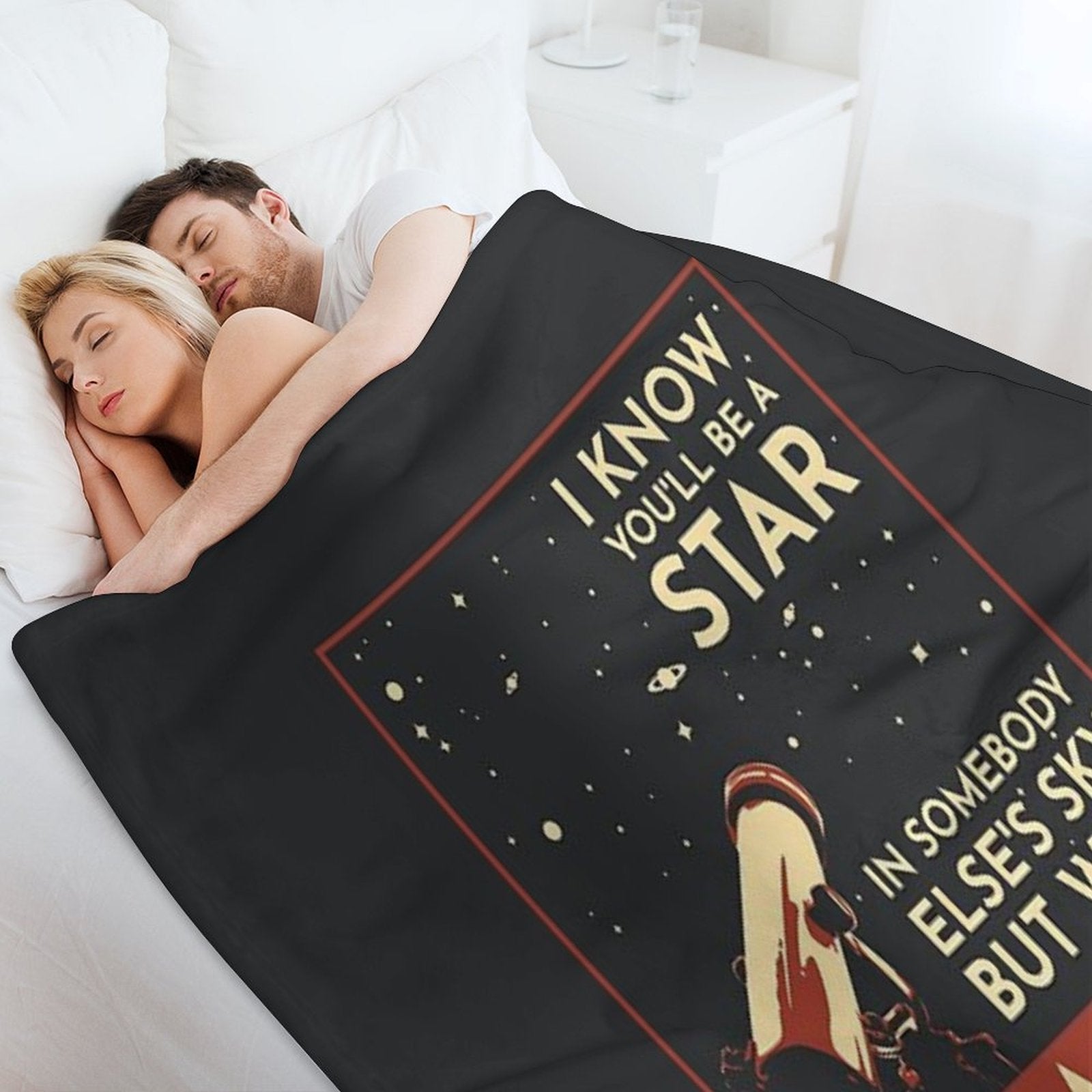 Black Pearl 90s Rock Lightweight Throw Blanket