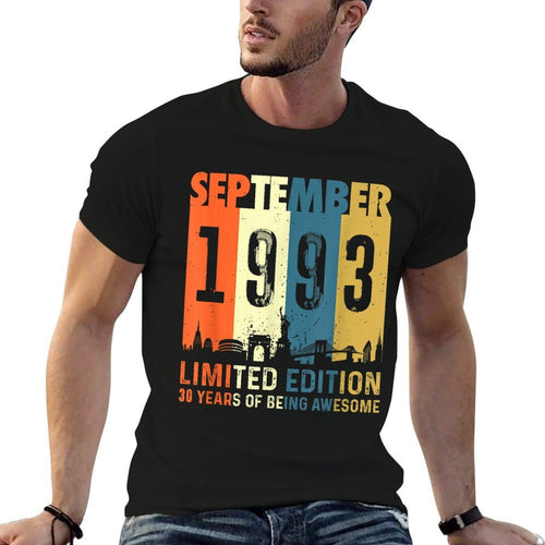 30 Limited Edition, Made in September 1993 30th Birthday  Stretchy T-Shirt