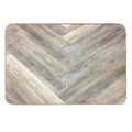 Contemporary Caramel Brown Grey Beige Farmhouse Barn Wood  Odorless Bath Mat