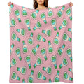 Ranch - Salad Dressing Bottle (pink) Plush Throw Blanket