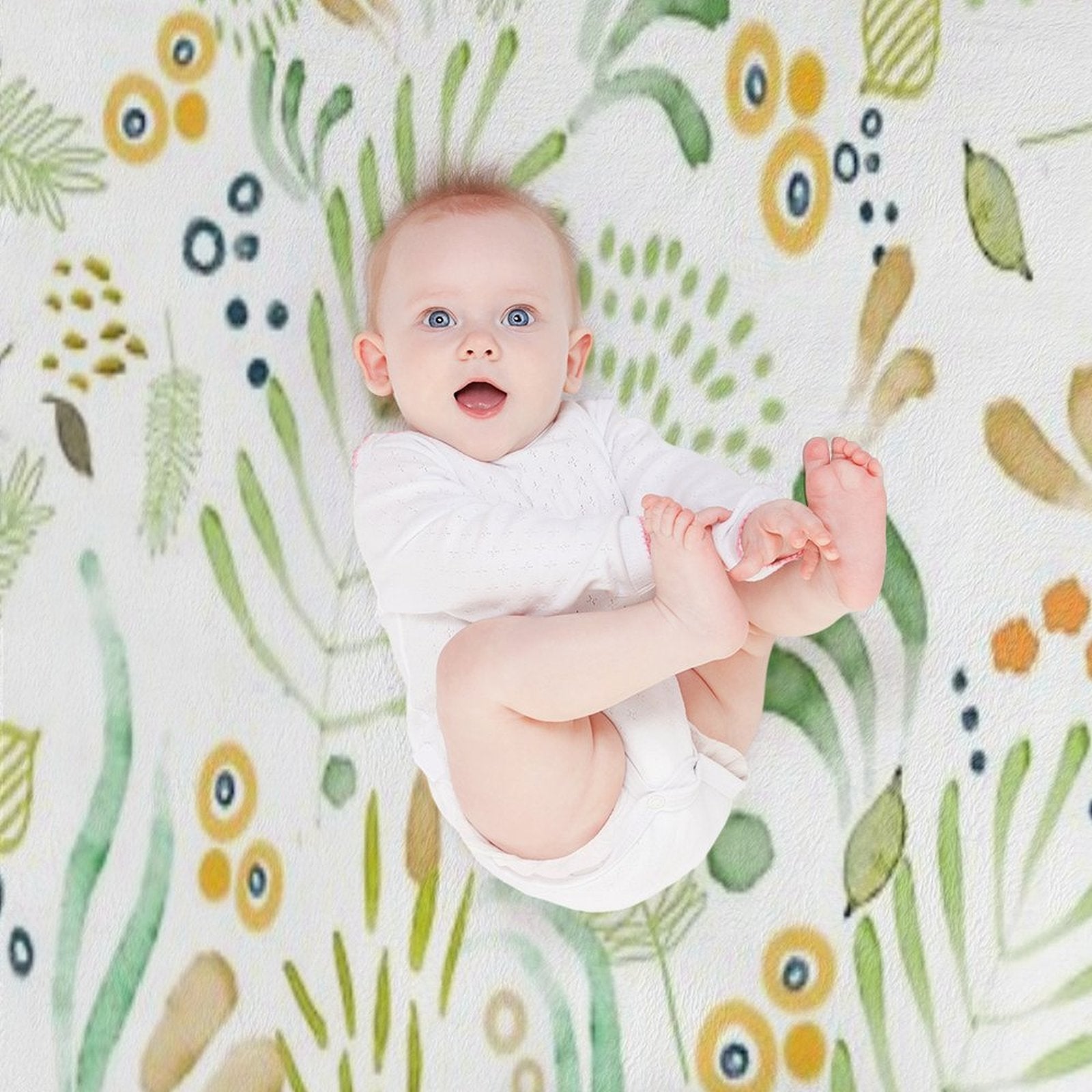 Lovely Green Quick-dry Throw Blanket