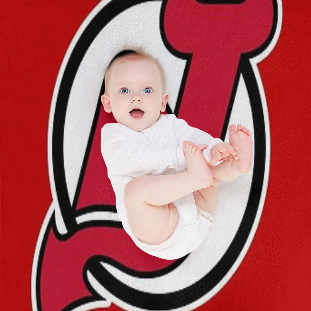 Devils Logo Plush Throw Blanket