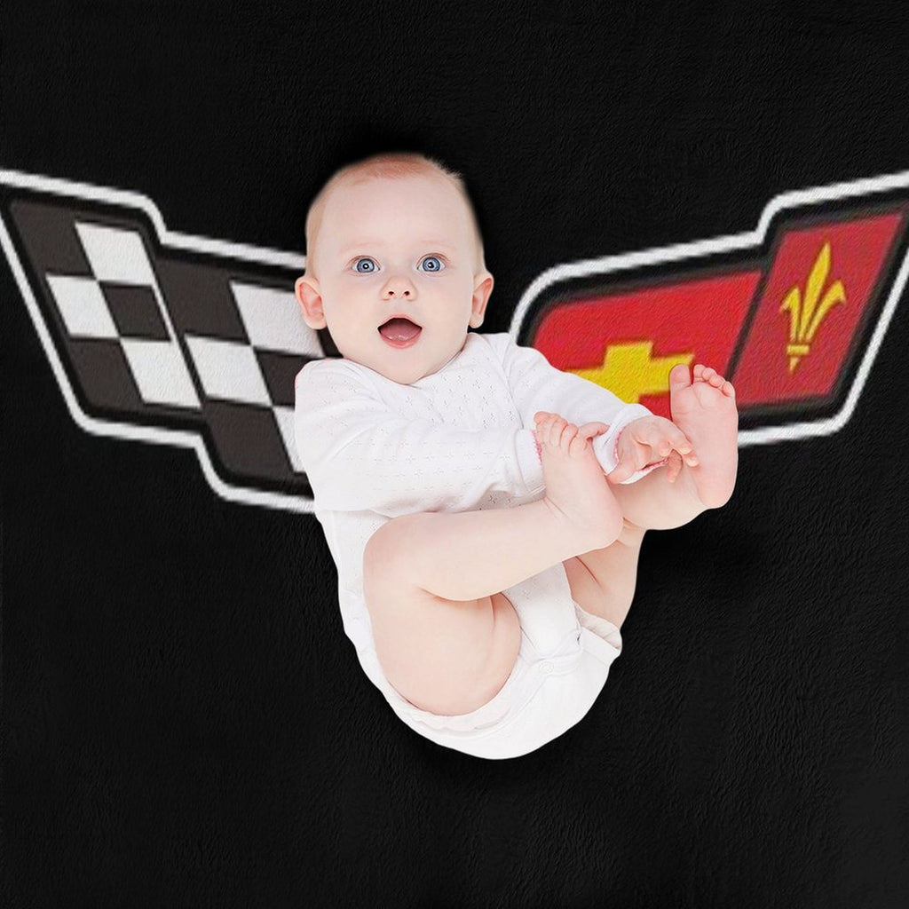 Best of Corvette Hi Emblem All-season Throw Blanket