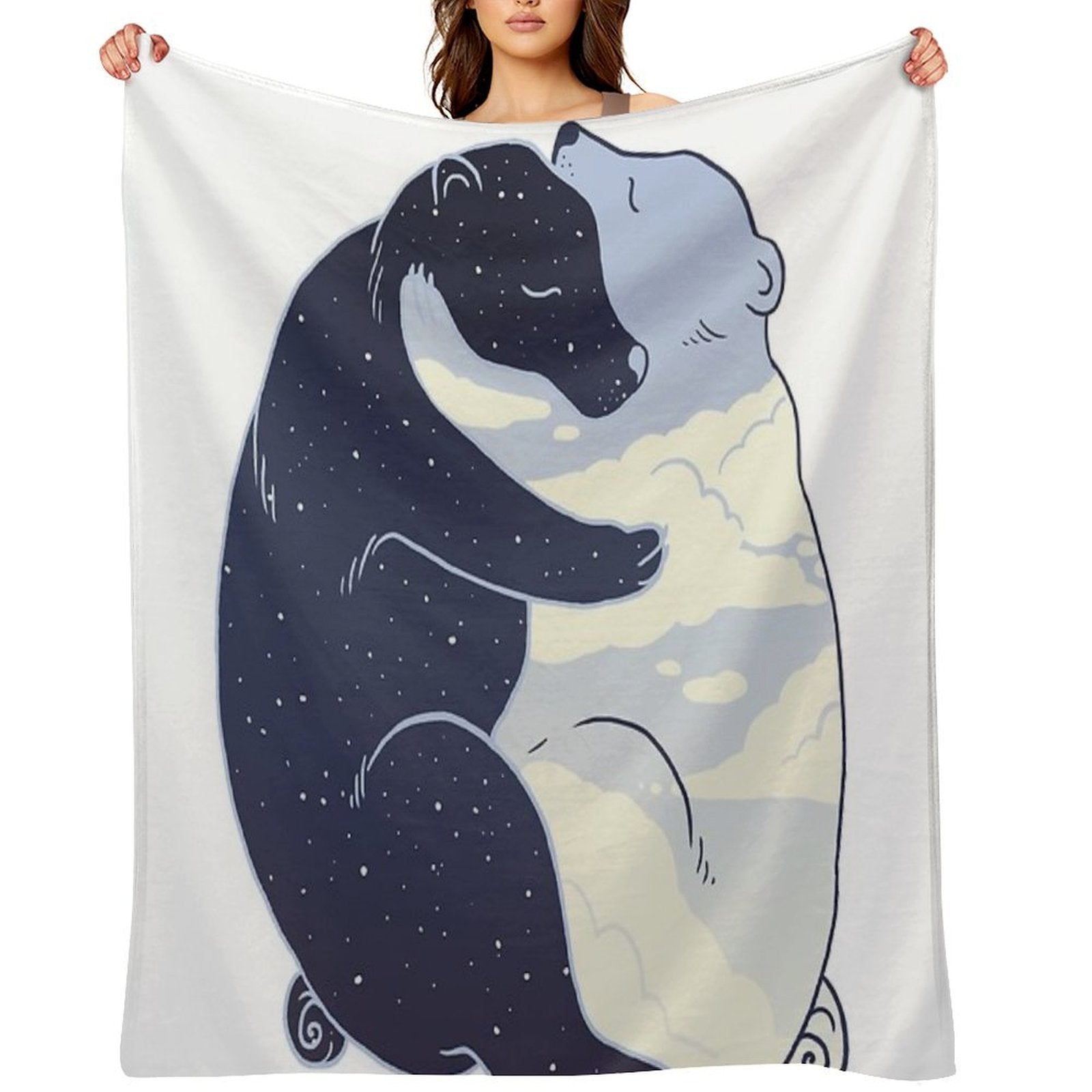 Day And Night All-season Throw Blanket