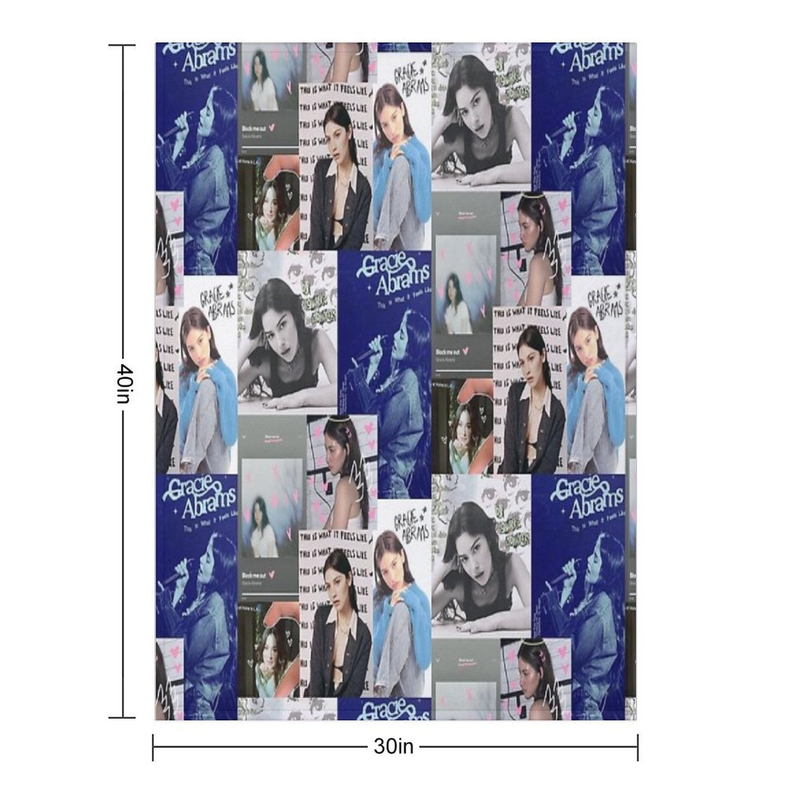 Gracie Abrams Travel-friendly Throw Blanket