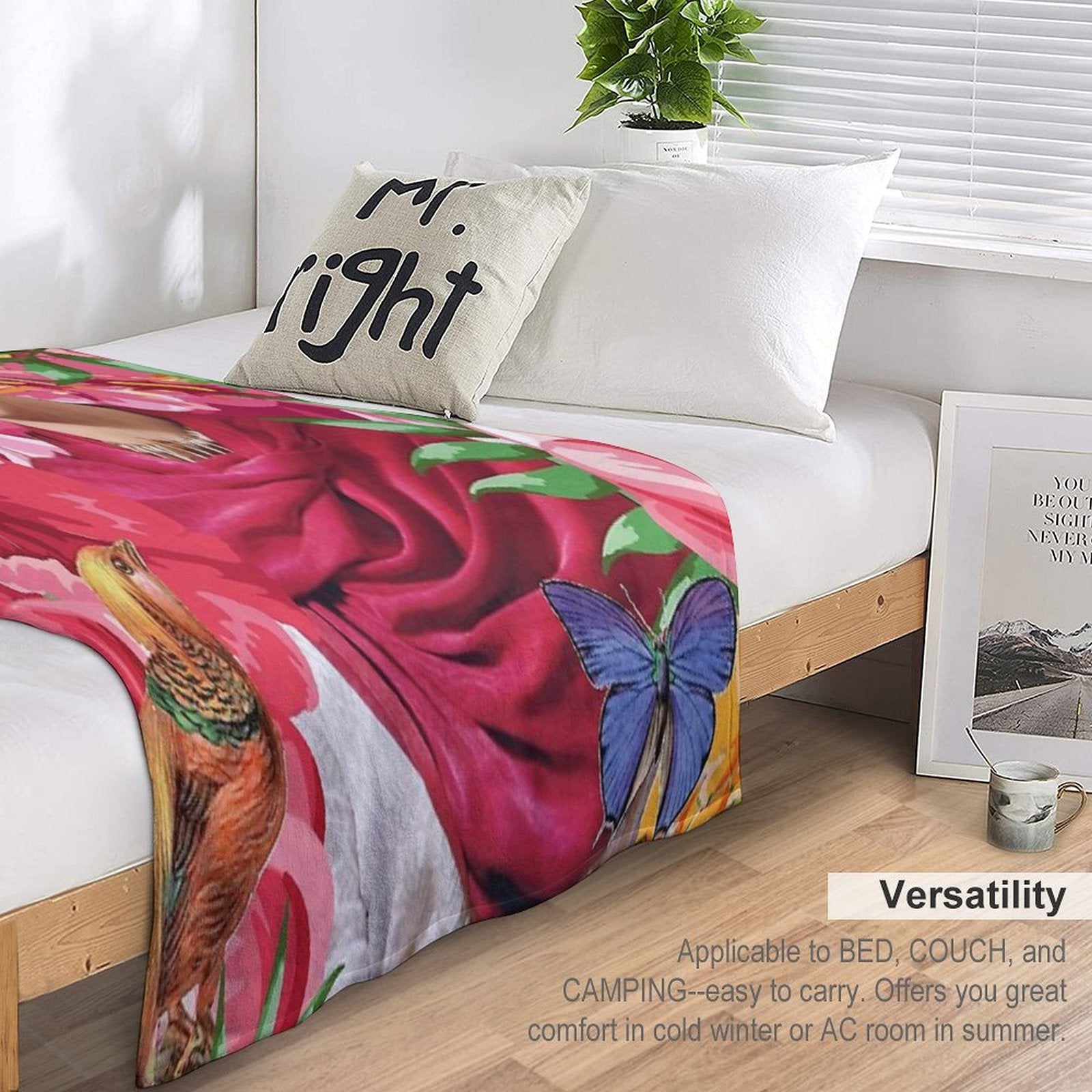 Forever Frida Kahlo Plush Throw Blanket